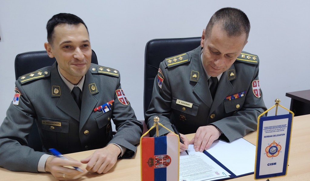 Примопредаја дужности шефа Делегације Републике Србије при CISM