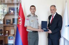 Delegacija Republike Srbije pri CISM na sastanku sa ministrom sporta Zoranom Gajićem