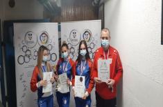 Secondary Vocational Military School students win silver and bronze medals in shooting sports