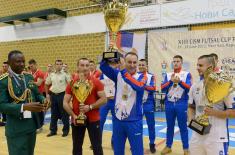 Serbian national military team wins 13th CISM Futsal Cup for Peace