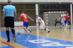 Serbian and Montenegrin military national teams secure victories at the start of 13th CISM Futsal Cup for Peace