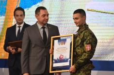 Lance Corporal Đuro Borbelj the Best Athlete of the Ministry of Defence and Serbian Armed Forces in 2019