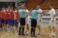 After three victories, Serbian military futsal team faces the match for the trophy