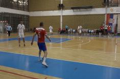 After three victories, Serbian military futsal team faces the match for the trophy