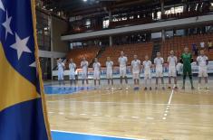 After three victories, Serbian military futsal team faces the match for the trophy