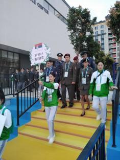 Ceremonija dočeka reprezentacije Vojske Srbije u Kini 