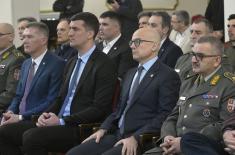 Minister Vučević attends ceremony marking Military Sports Day