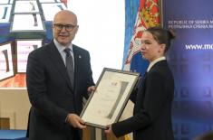 Minister Vučević attends ceremony marking Military Sports Day