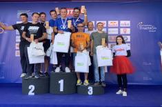 Pripadnici reprezentacije MO i VS  na Prvenstvu Srbije u dugom triatlonu 